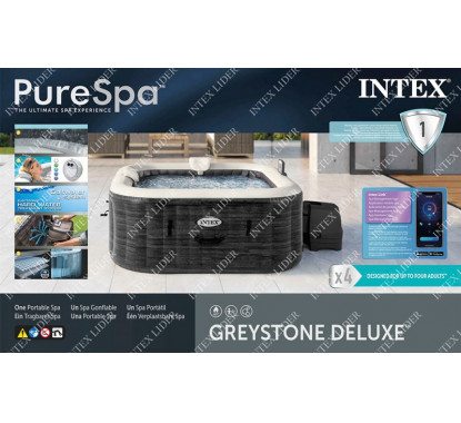 Intex Джакузи надувное, Greystone Deluxe, 196х71см (28452)