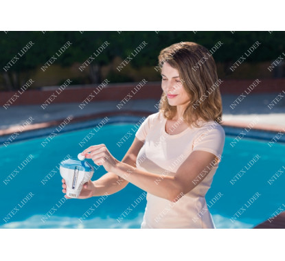 Поплавок-дозатор с термометром для химии в таблетках (29043)